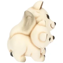 THUN Coppia volpe bianca Perla con la sua mamma in ceramica Inverno Incantato, grande* Animali E Mini Animali|Figure