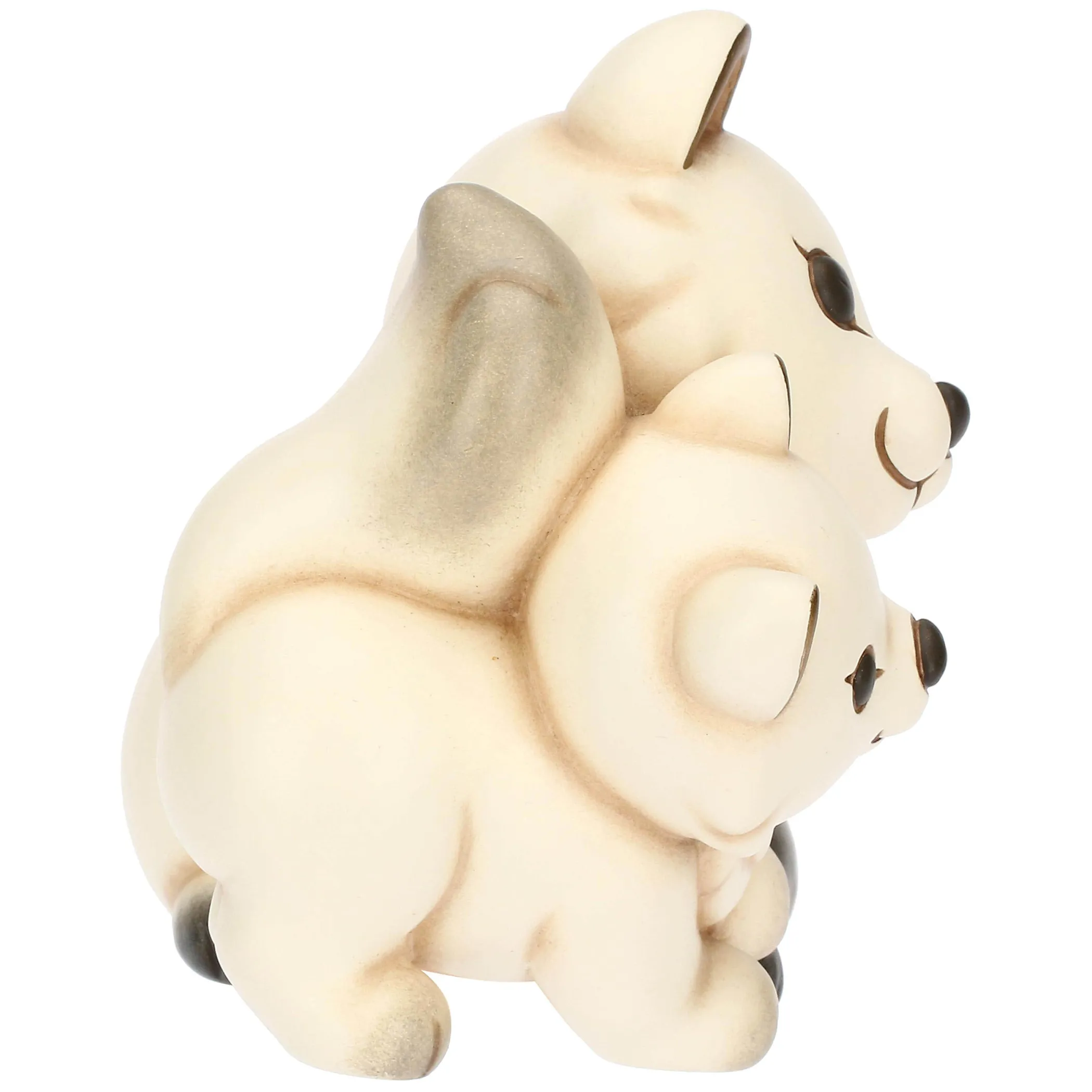 THUN Coppia volpe bianca Perla con la sua mamma in ceramica Inverno Incantato, grande* Animali E Mini Animali|Figure