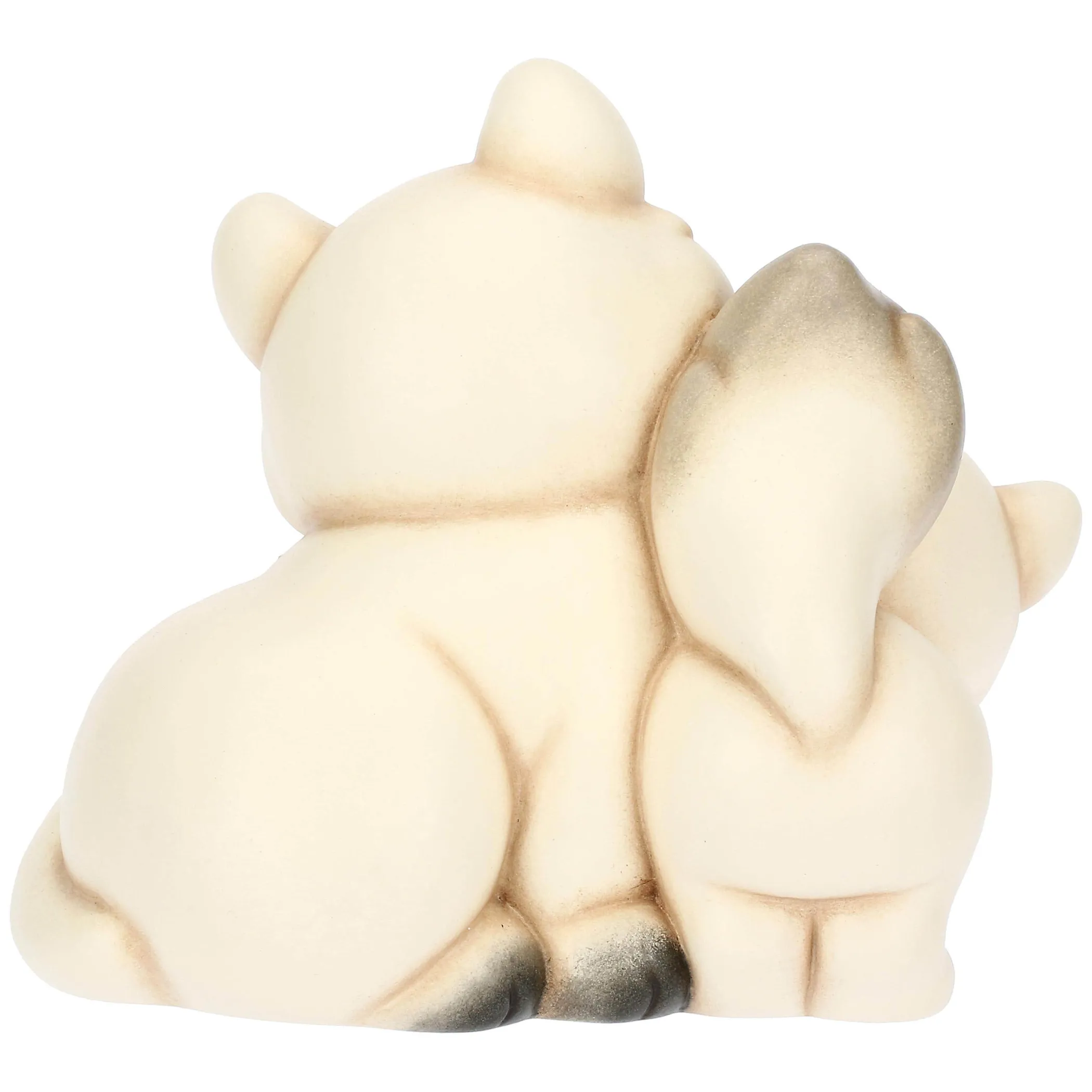 THUN Coppia volpe bianca Perla con la sua mamma in ceramica Inverno Incantato, grande* Animali E Mini Animali|Figure