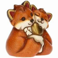 THUN Coppia volpe con cuore dorato* Animali E Mini Animali|Bomboniere Anniversario