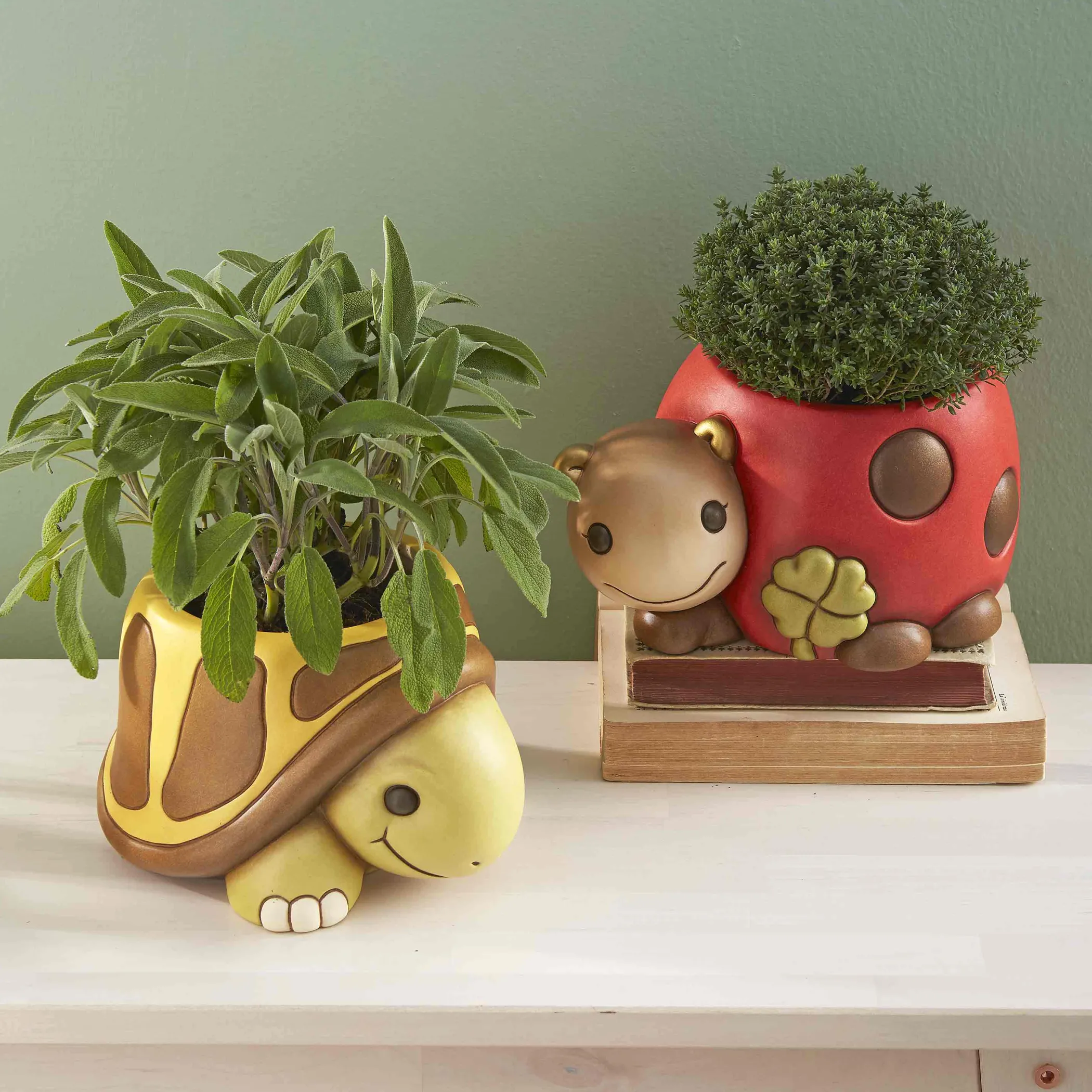 THUN Coprivaso a forma di coccinella in ceramica "Home sweet home"* Vasi E Coprivasi