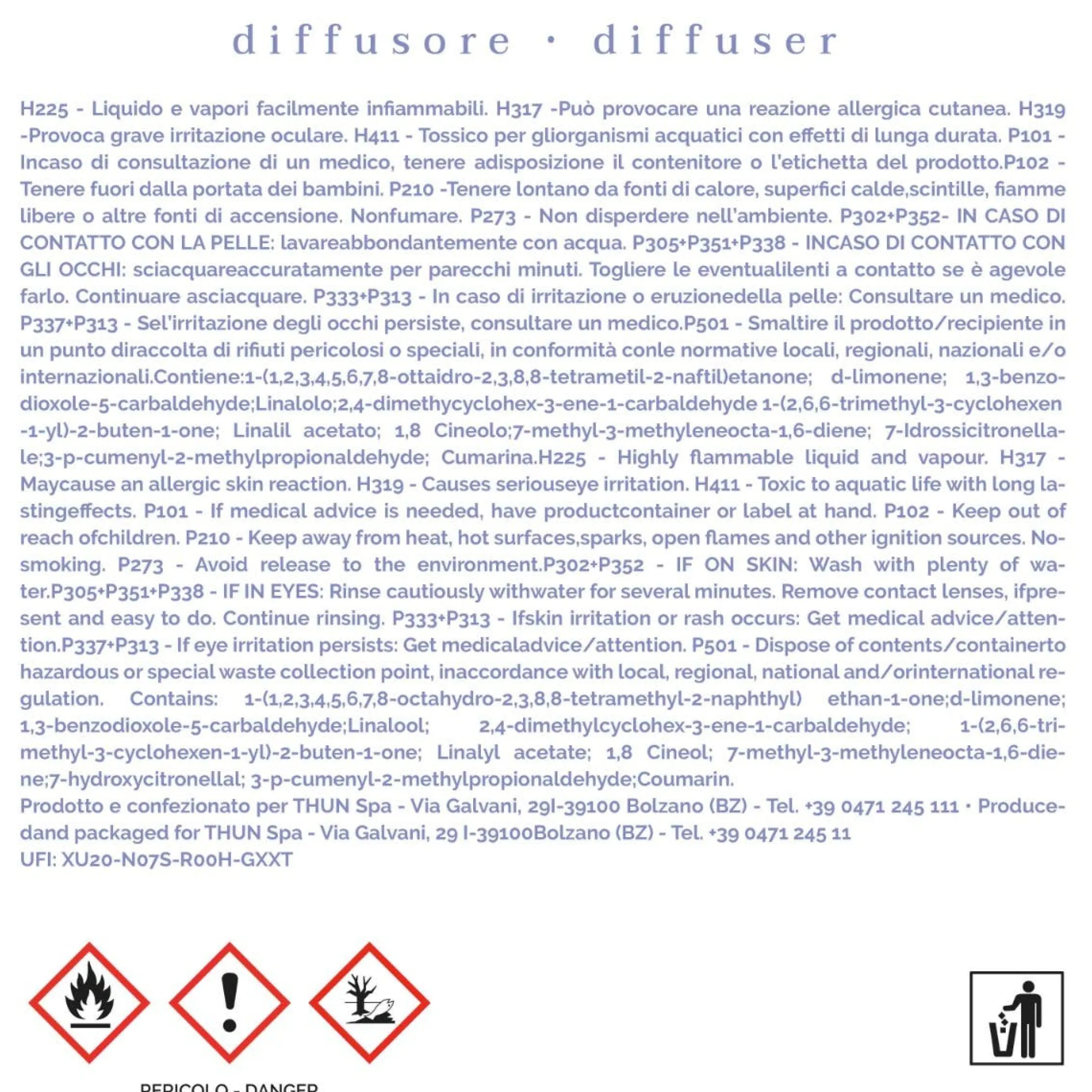 THUN Diffusore Lavanda Moon Fragrances, piccolo* Diffusori