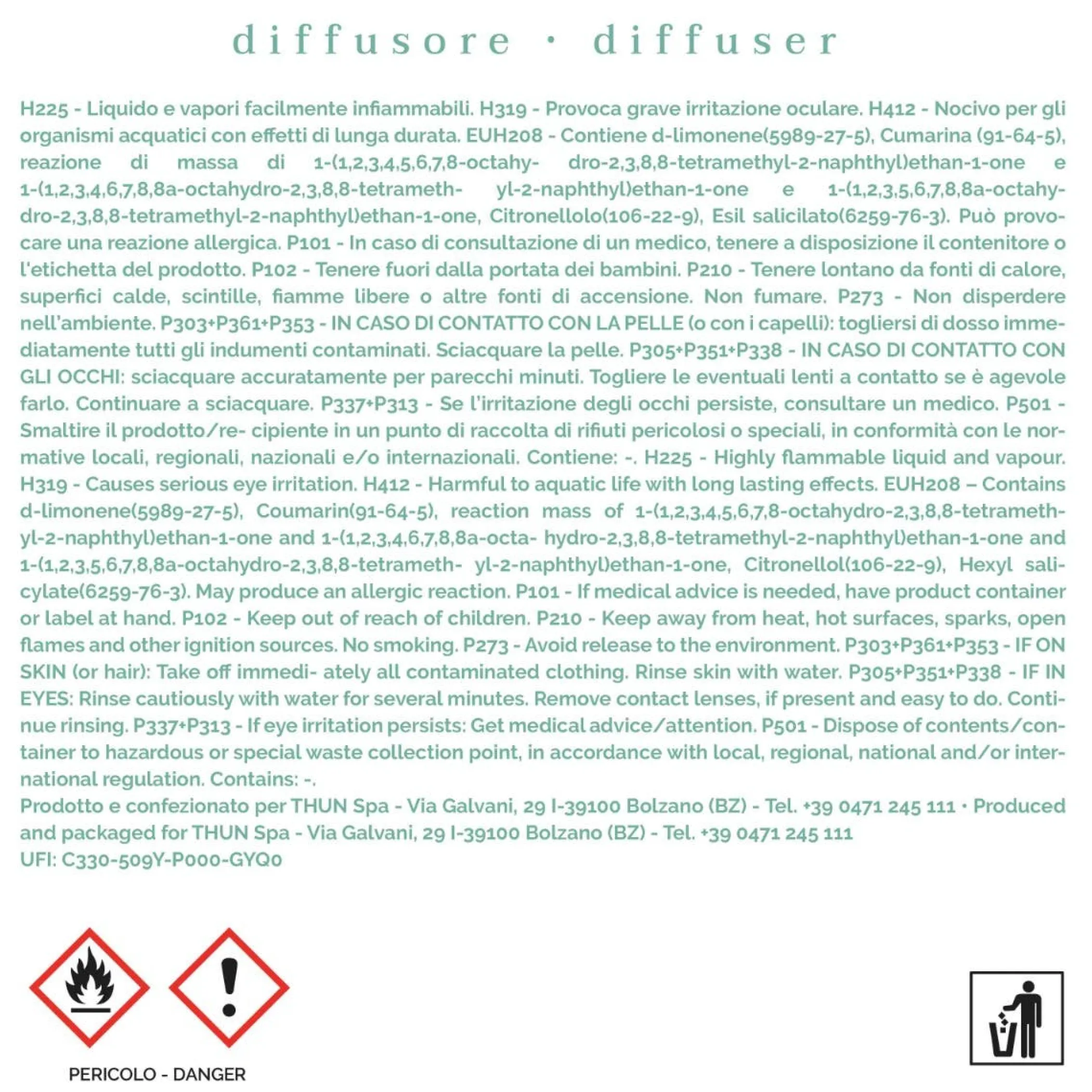 THUN Diffusore Light Moment Fragrances, medio* Diffusori