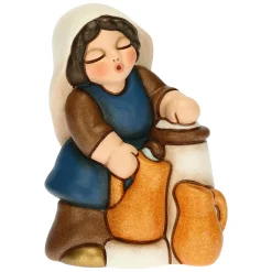 THUN Donna alla fontana Presepe Classico blu* Presepe