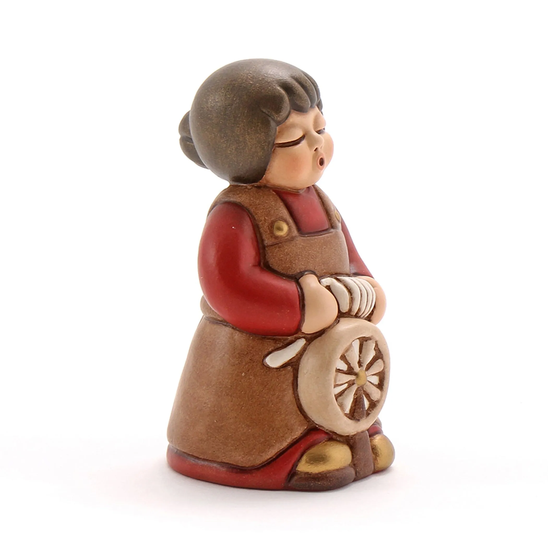 THUN Donna con arcolaio Presepe classico variante rossa* Presepe