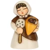 THUN Donna con castagne in ceramica Presepe Classico bianco* Presepe