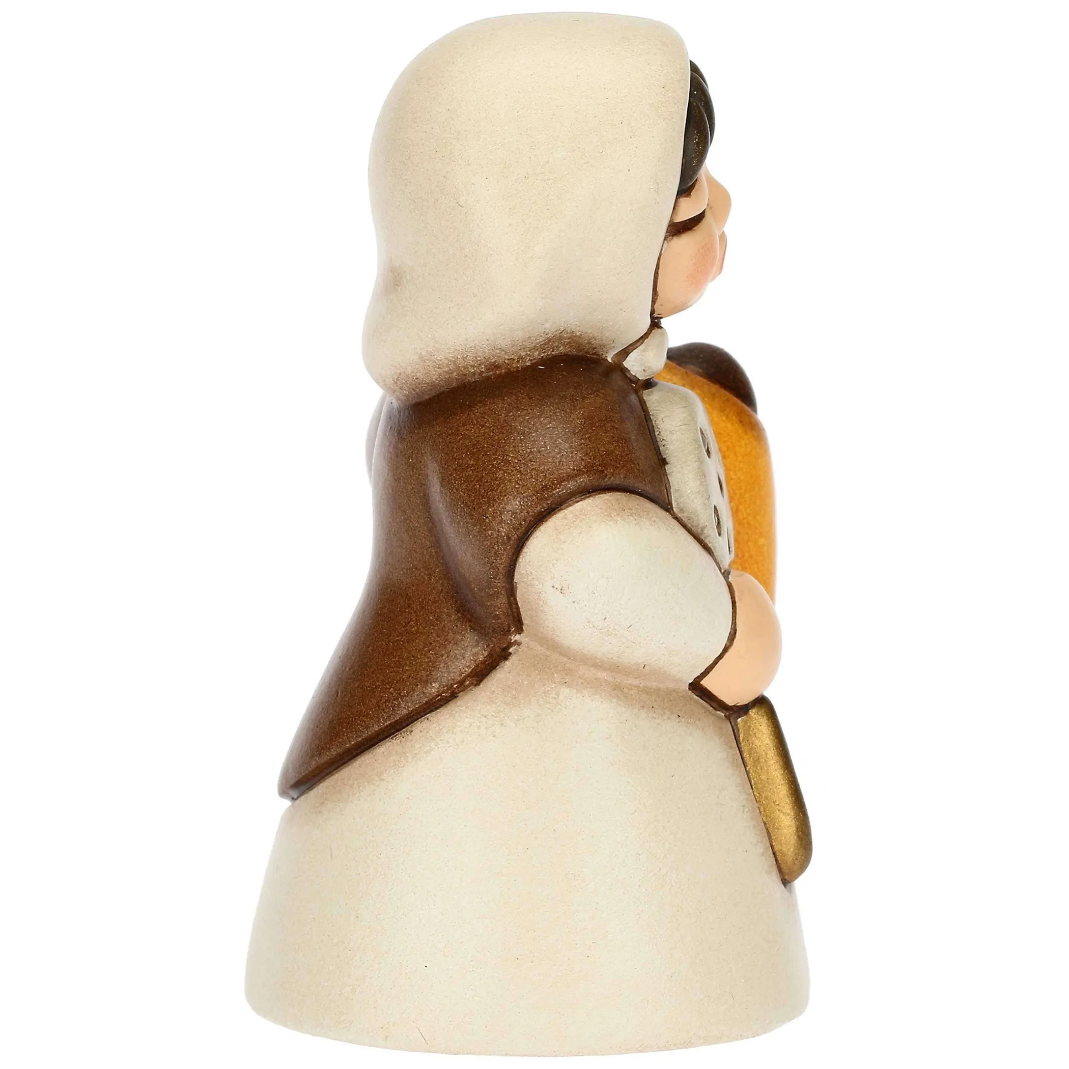 THUN Donna con castagne in ceramica Presepe Classico bianco* Presepe