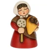 THUN Donna con castagne in ceramica Presepe Classico rosso* Presepe