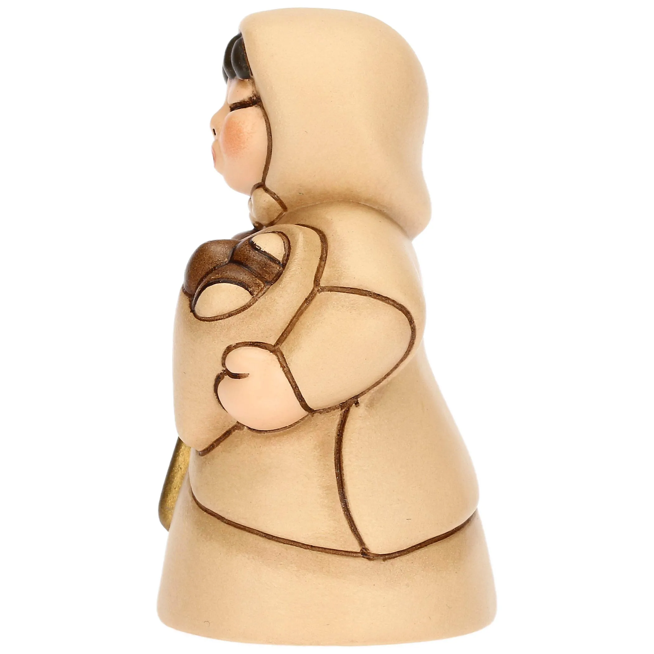 THUN Donna con castagne in ceramica Presepe Classico champagne* Presepe