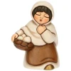 THUN Donna con cesto di uova in ceramica Presepe Classico* Presepe