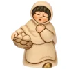 THUN Donna con cesto di uova in ceramica Presepe Classico* Presepe