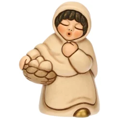 THUN Donna con cesto di uova in ceramica Presepe Classico* Presepe