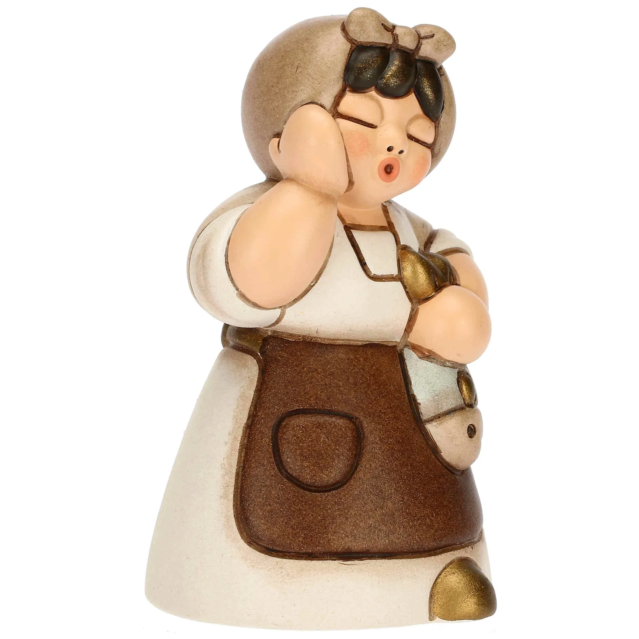 THUN Donna con pesce in ceramica Presepe Classico bianco* Presepe