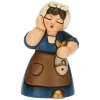 THUN Donna con pesce in ceramica Presepe Classico blu* Presepe
