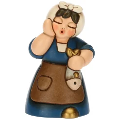 THUN Donna con pesce in ceramica Presepe Classico blu* Presepe