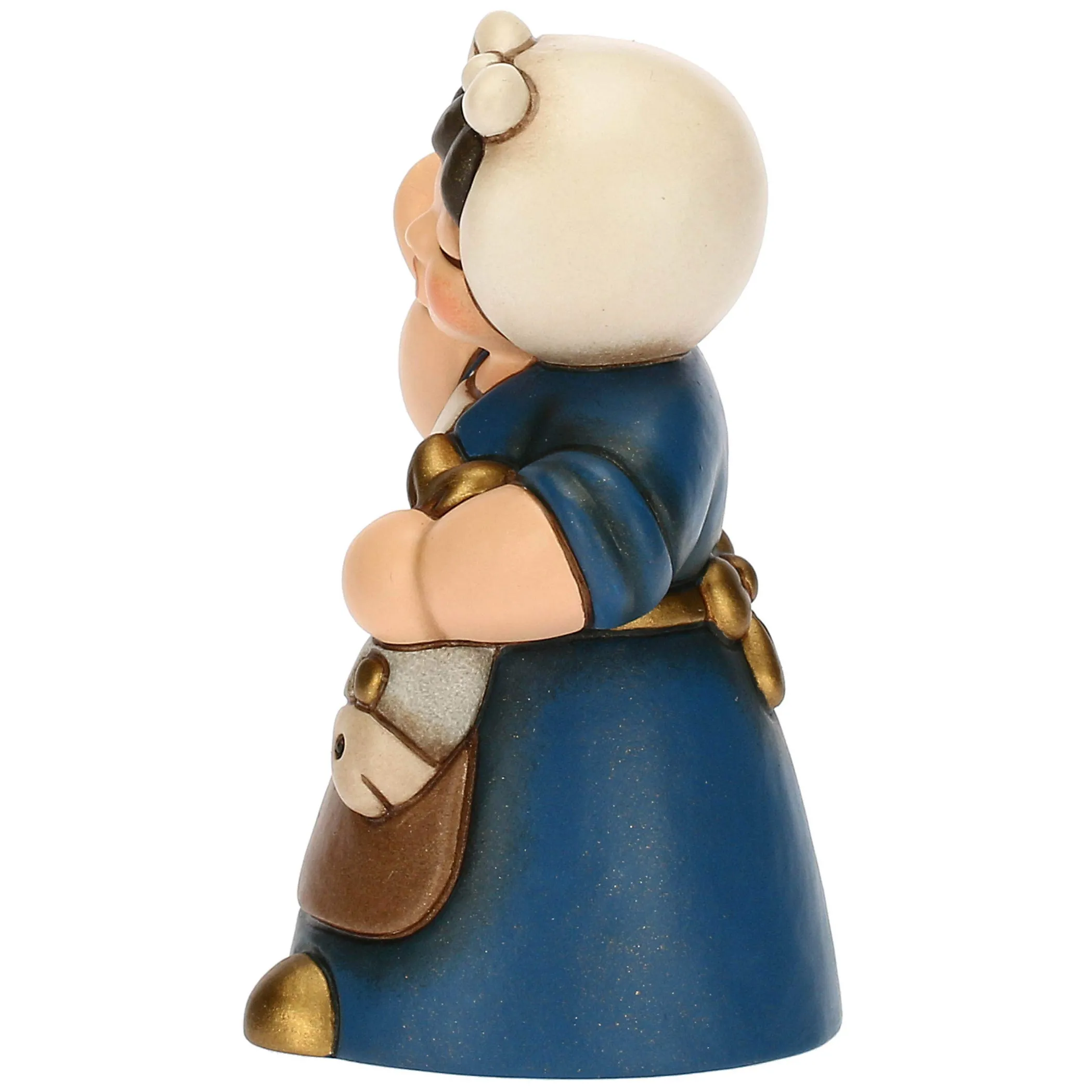 THUN Donna con pesce in ceramica Presepe Classico blu* Presepe