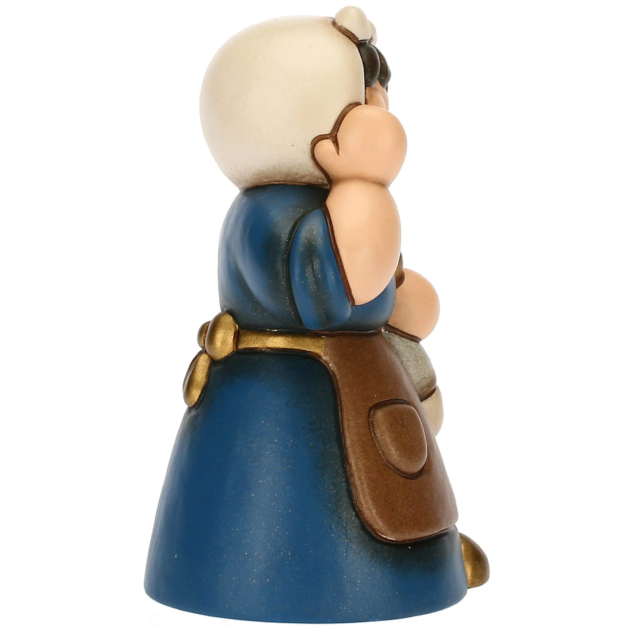 THUN Donna con pesce in ceramica Presepe Classico blu* Presepe