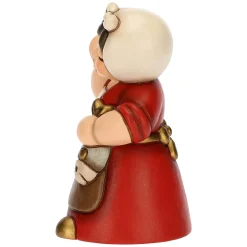 THUN Donna con pesce in ceramica Presepe Classico rosso* Presepe