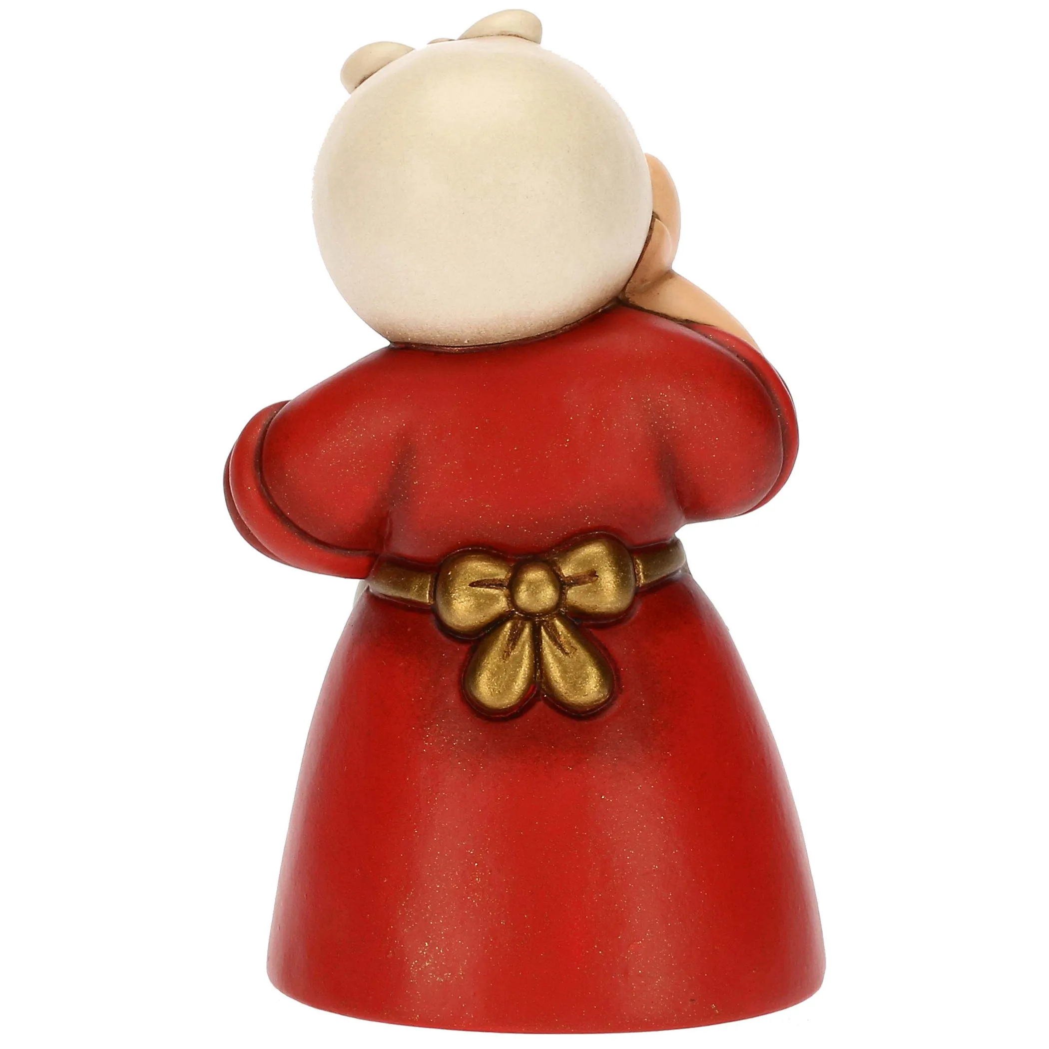 THUN Donna con pesce in ceramica Presepe Classico rosso* Presepe