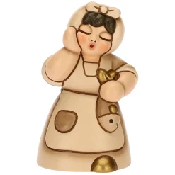 THUN Donna con pesce in ceramica Presepe Classico champagne* Presepe