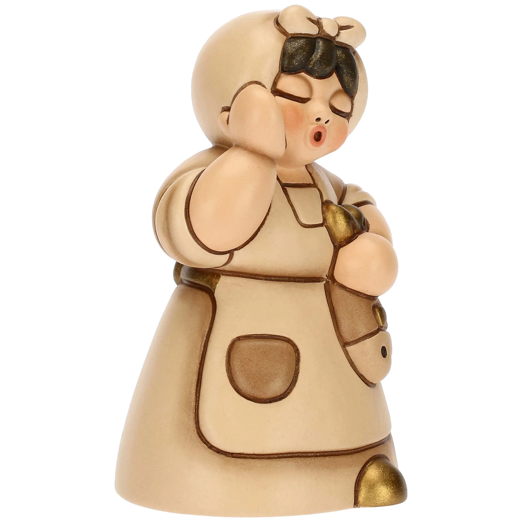 THUN Donna con pesce in ceramica Presepe Classico champagne* Presepe