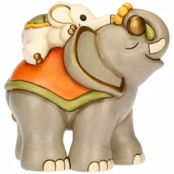 THUN Elefante Elly con cucciolo in ceramica* Animali E Mini Animali|Bomboniere Comunione