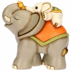THUN Elefante Elly con cucciolo in ceramica* Animali E Mini Animali|Bomboniere Comunione