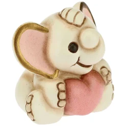 THUN Elefantino nascita con cuore rosa mini* Bomboniere Battesimo|Bomboniere Nascita