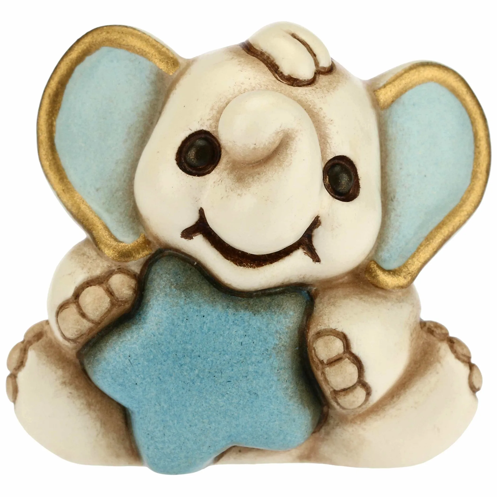 THUN Elefantino nascita con stella azzurra mini* Bomboniere Battesimo|Bomboniere Nascita