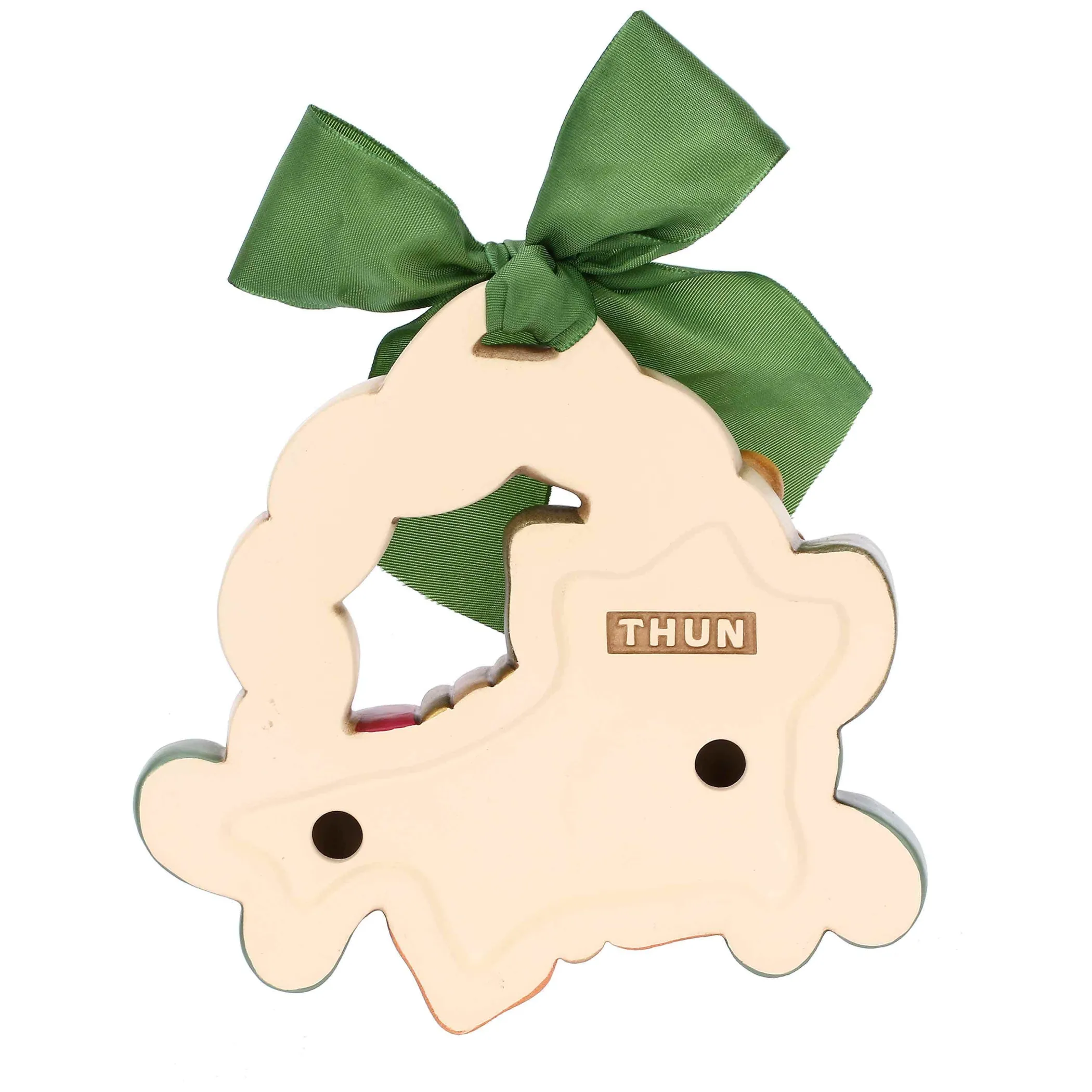 THUN Formella con farfalla e fiore in ceramica AbbracciAMI, media* Formelle|Formelle