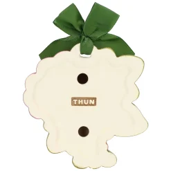 THUN Formella con fiore di malva in ceramica Racconti d'Autunno, piccola* Formelle|Formelle