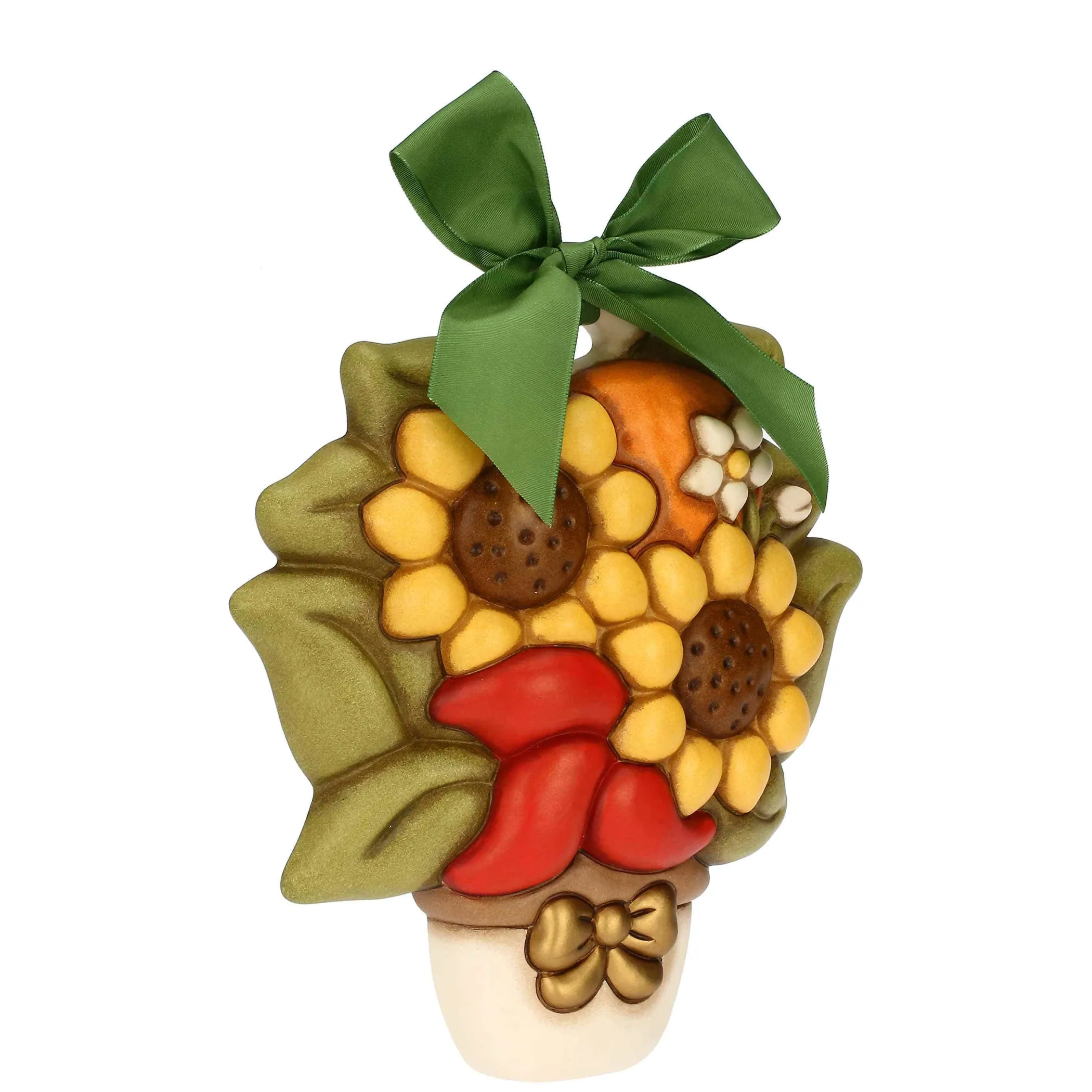 THUN Formella con girasoli in ceramica, grande* Formelle|Formelle