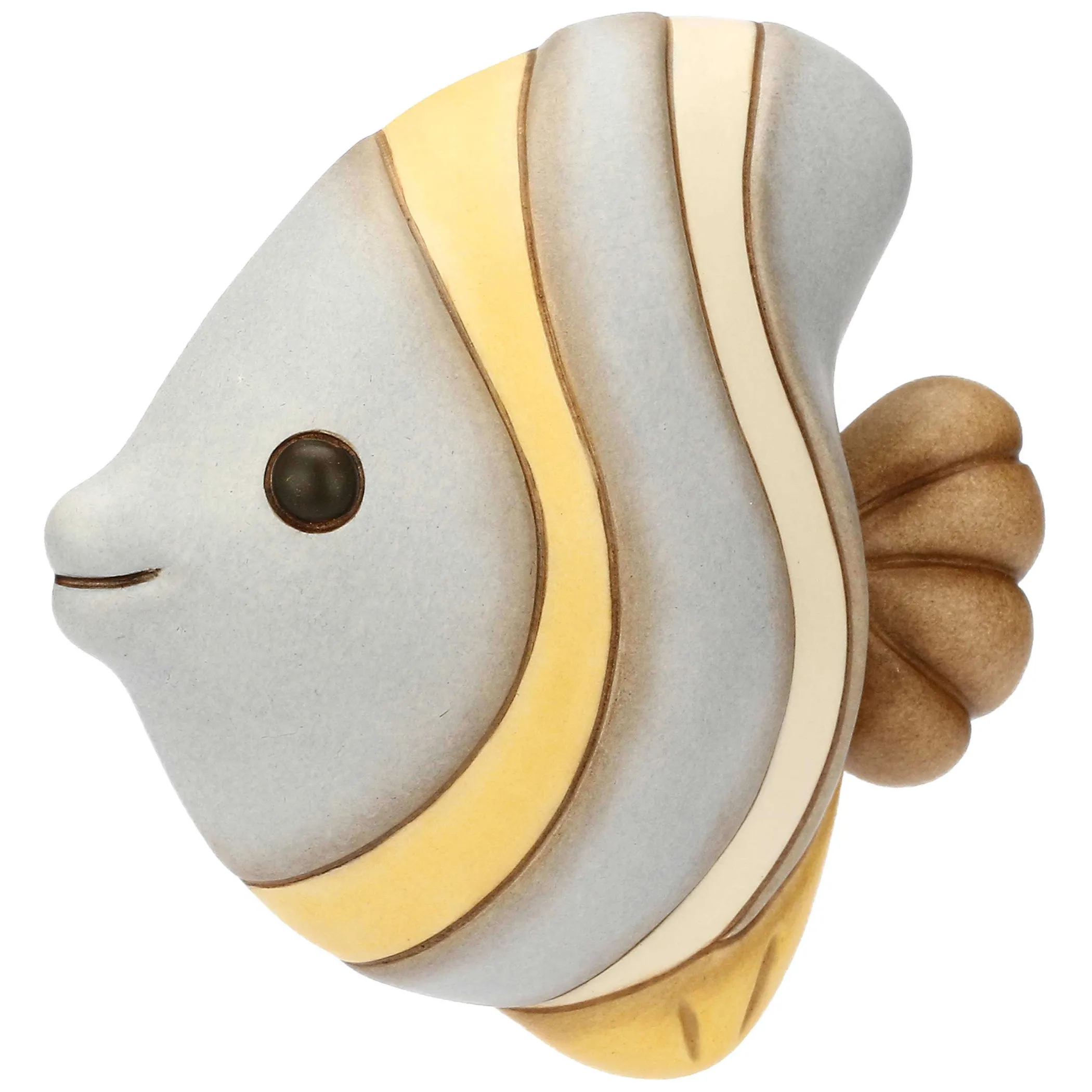 THUN Formella 3D pesce a strisce in ceramica, piccola* Formelle|Formelle