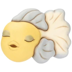 THUN Formella 3D pesce giallo e blu in ceramica, grande* Formelle|Formelle