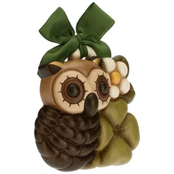 THUN Formella gufo con quadrifoglio portafortuna piccolo* Formelle|Formelle