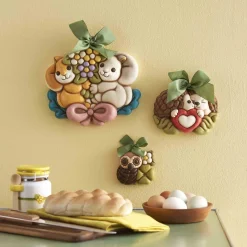 THUN Formella gufo con quadrifoglio portafortuna piccolo* Formelle|Formelle