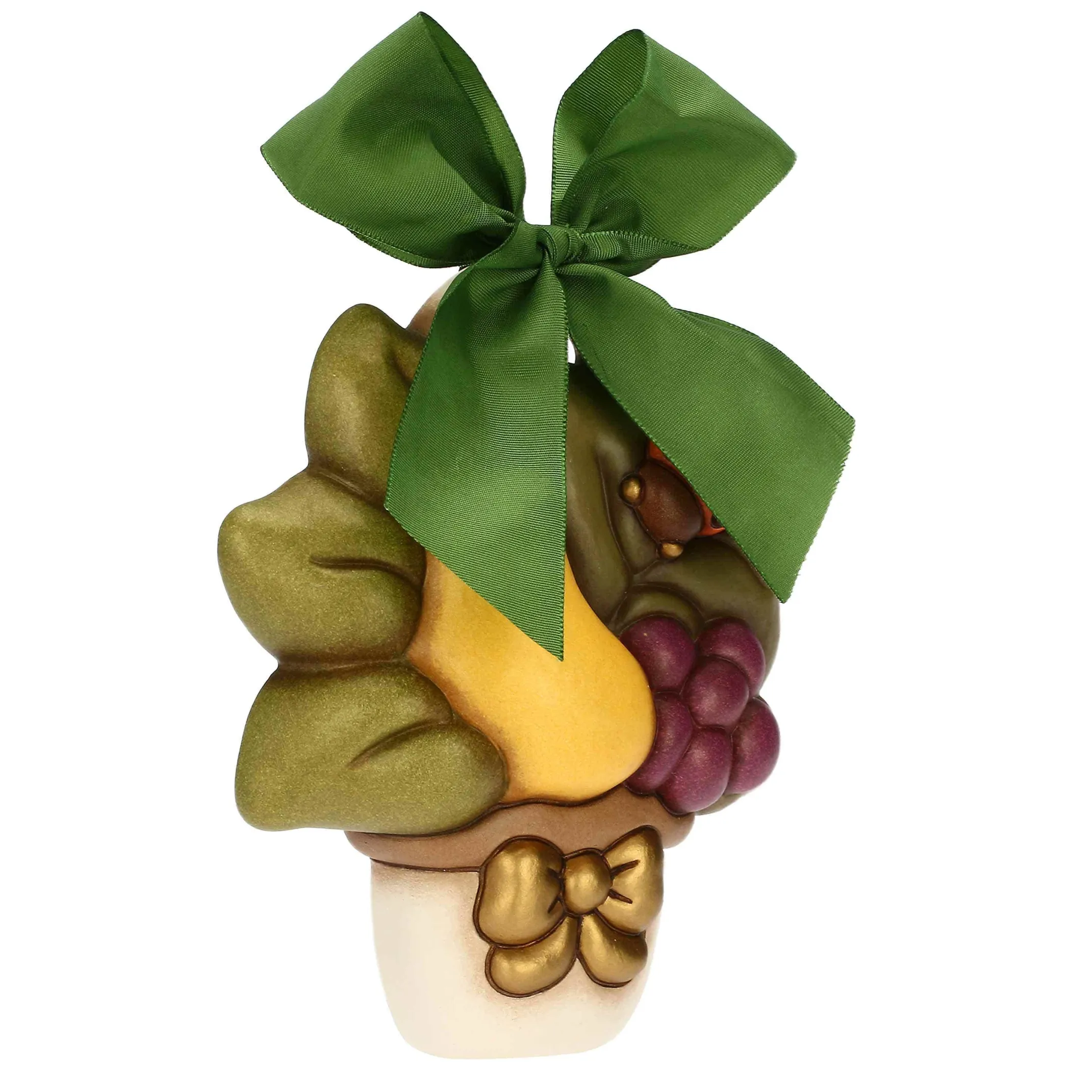 THUN Formella in ceramica vasetto con frutta e coccinella AbbracciAMI* Formelle|Formelle