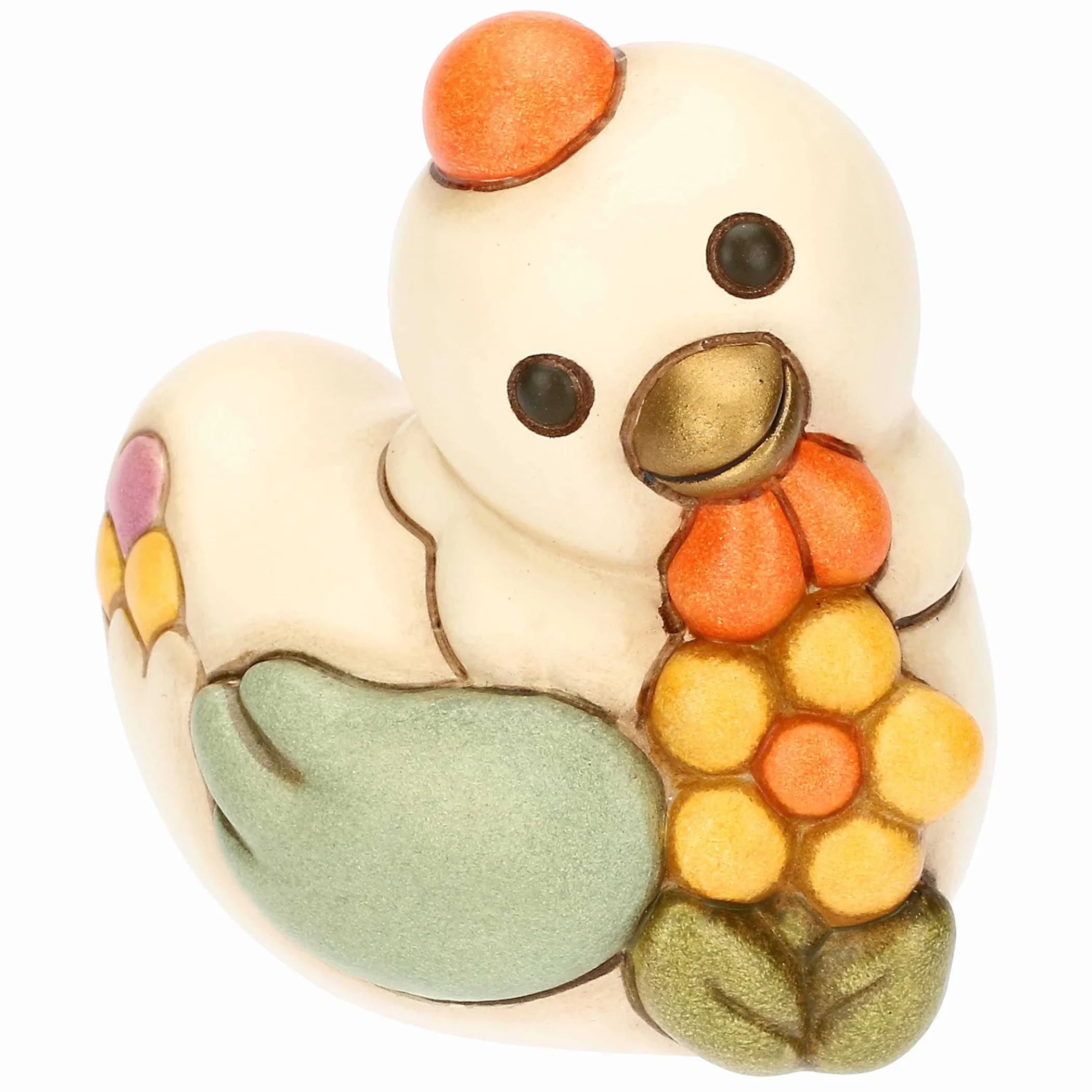 THUN Gallina Ester con fiore in ceramica Sorprese di Pasqua, piccola* Animali E Mini Animali|Figure