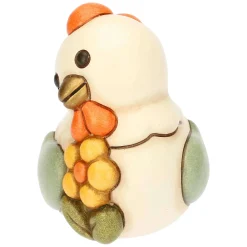 THUN Gallina Ester con fiore in ceramica Sorprese di Pasqua, piccola* Animali E Mini Animali|Figure