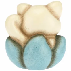 THUN Gattino nascita su fiore azzurro mini* Bomboniere Battesimo|Bomboniere Nascita