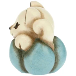 THUN Gattino nascita su fiore azzurro mini* Bomboniere Battesimo|Bomboniere Nascita