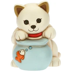 THUN Gatto con ampolla e pesciolino* Animali E Mini Animali|Figure