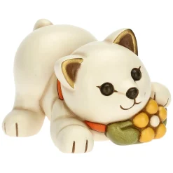 THUN Gatto con fiore piccolo* Animali E Mini Animali|Bomboniere Comunione