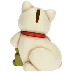 THUN Gatto salvadanaio con quadrifoglio portafortuna* Animali E Mini Animali|Bomboniere Comunione