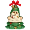 THUN Gnomo Oliver albero di Natale con scritta Auguri in ceramica* Formelle|Formelle