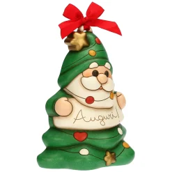 THUN Gnomo Oliver albero di Natale con scritta Auguri in ceramica* Formelle|Formelle