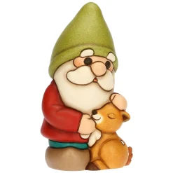 THUN Gnomo Oliver con cerbiatto Amy in ceramica Inverno Incantato, medio* Animali E Mini Animali|Figure