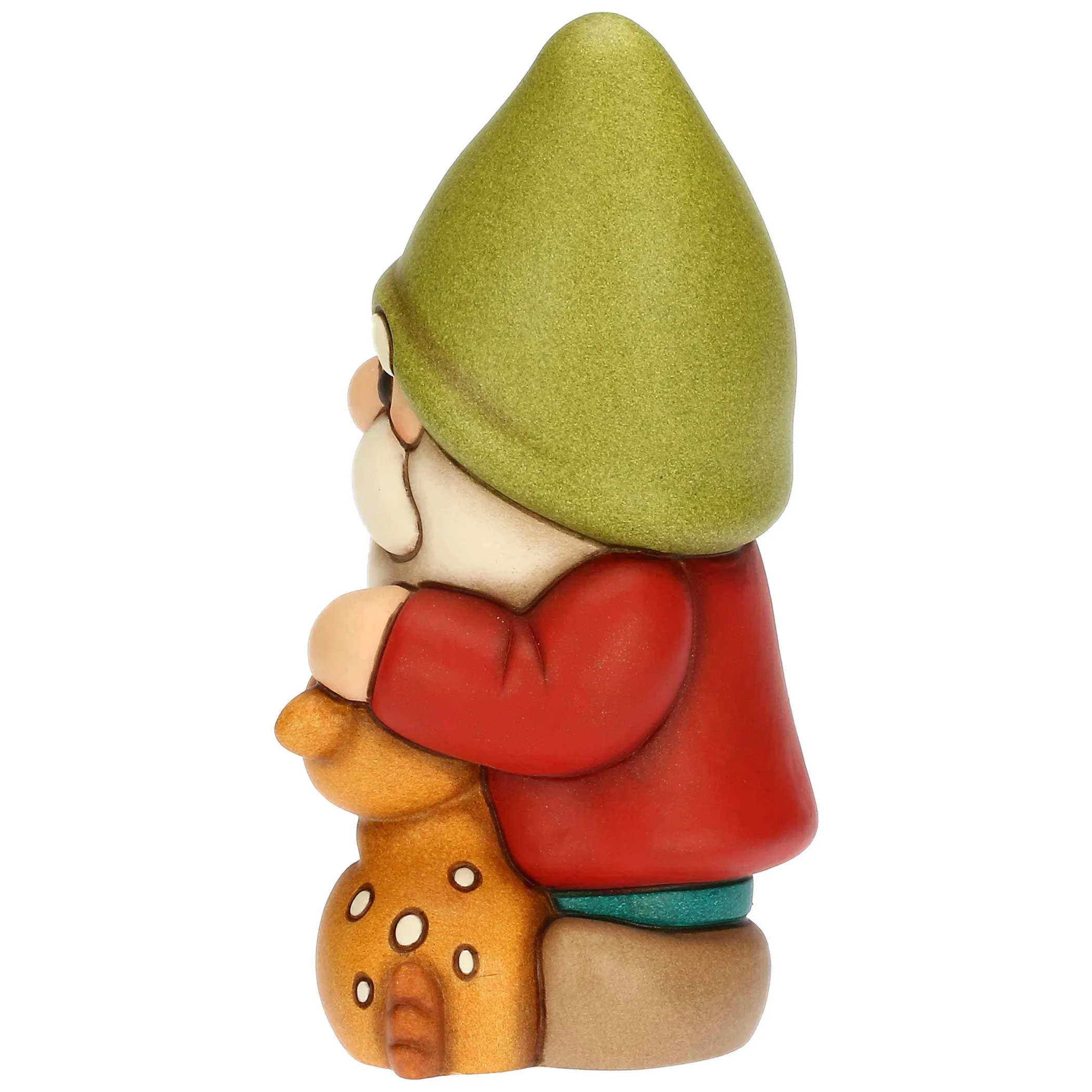 THUN Gnomo Oliver con cerbiatto Amy in ceramica Inverno Incantato, medio* Animali E Mini Animali|Figure