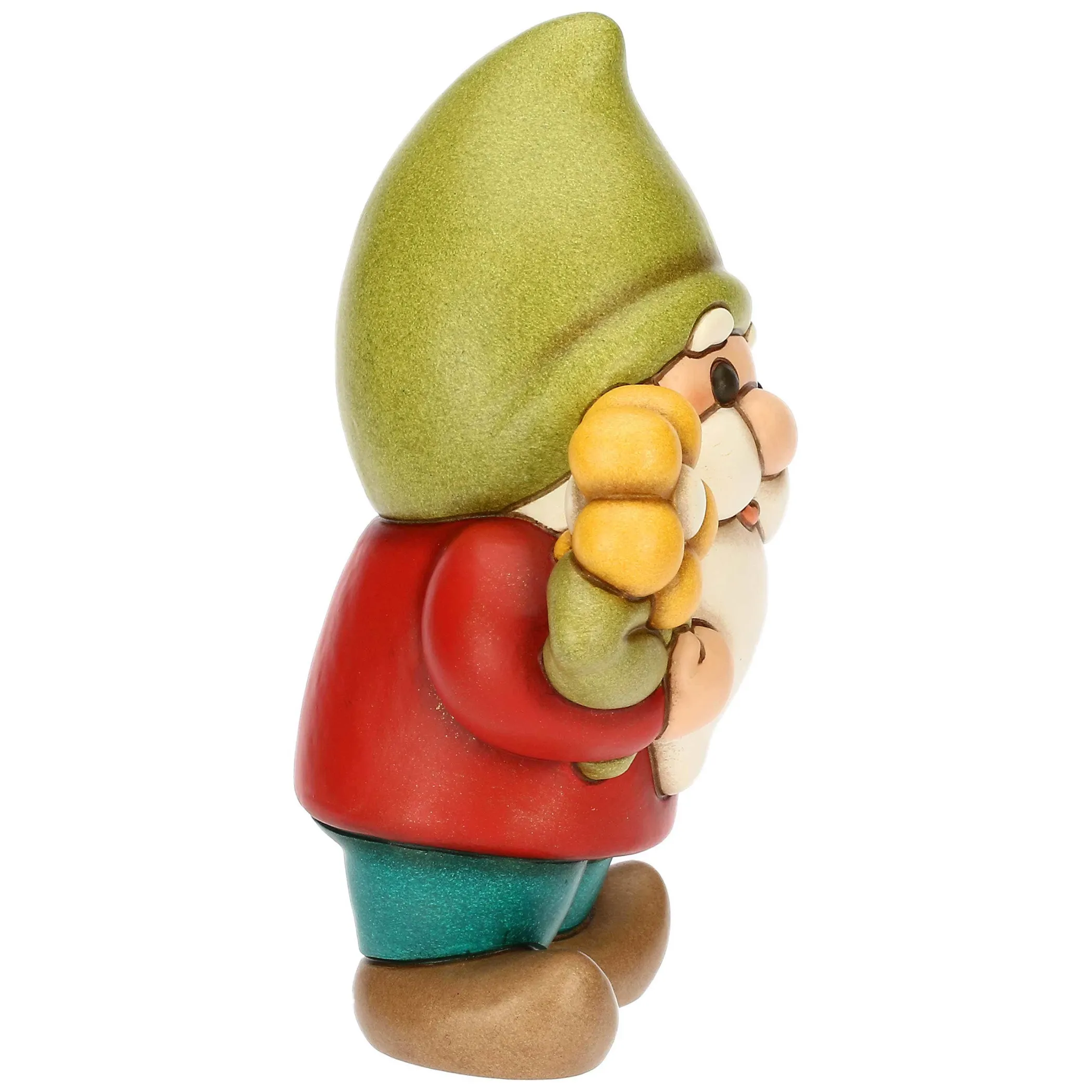 THUN Gnomo Oliver con fiore in ceramica Inverno Incantato* Figure