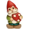 THUN Gnomo Oliver con fungo rosso in ceramica Bosco Magico* Bomboniere Cresima|Bomboniere Comunione